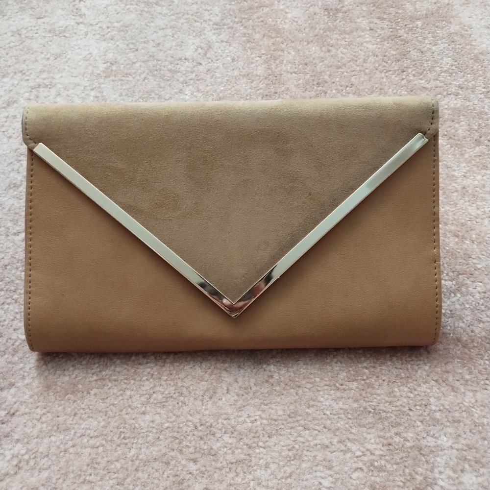 Camel color Aldo clutch